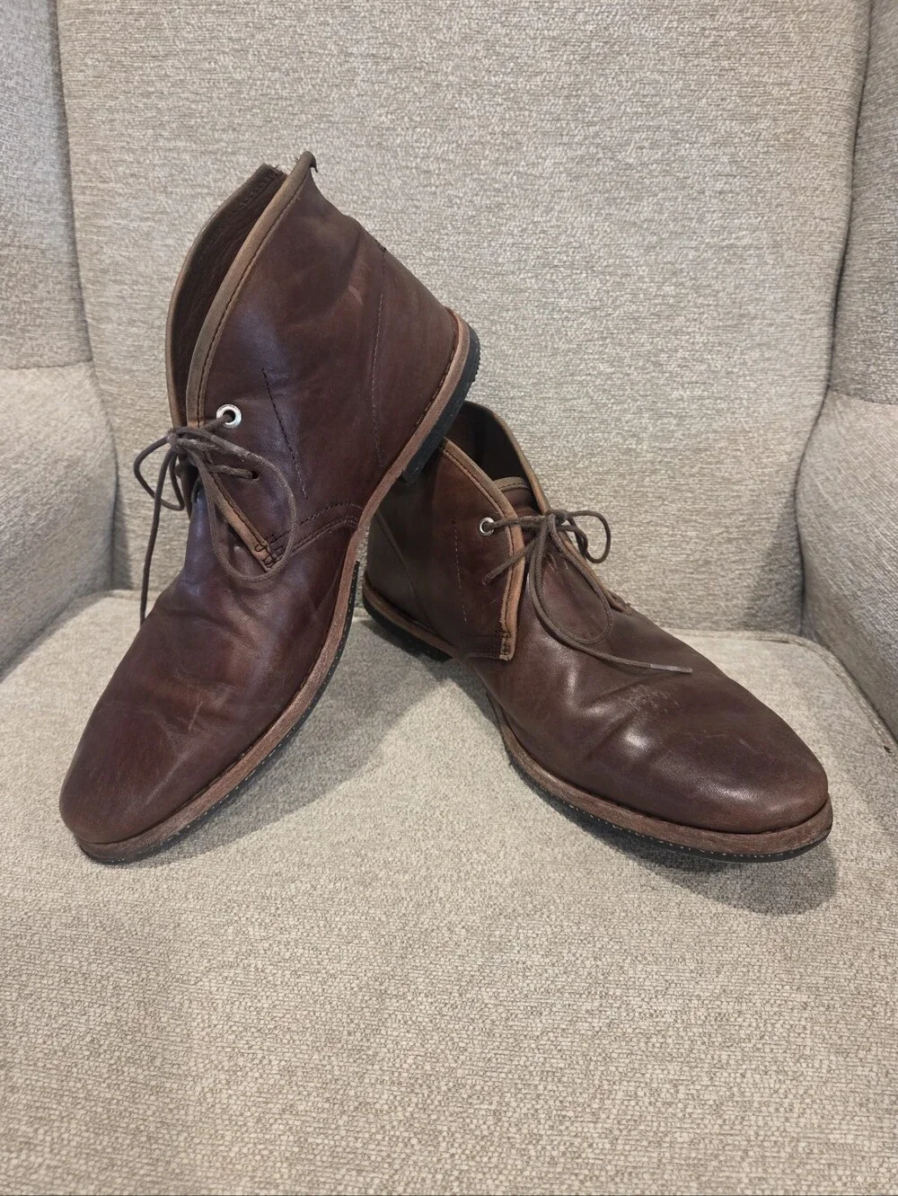 Mens Sz 11 Timberland Boot Company WODEHOUSE Brown Leather Chukka Boots 75509